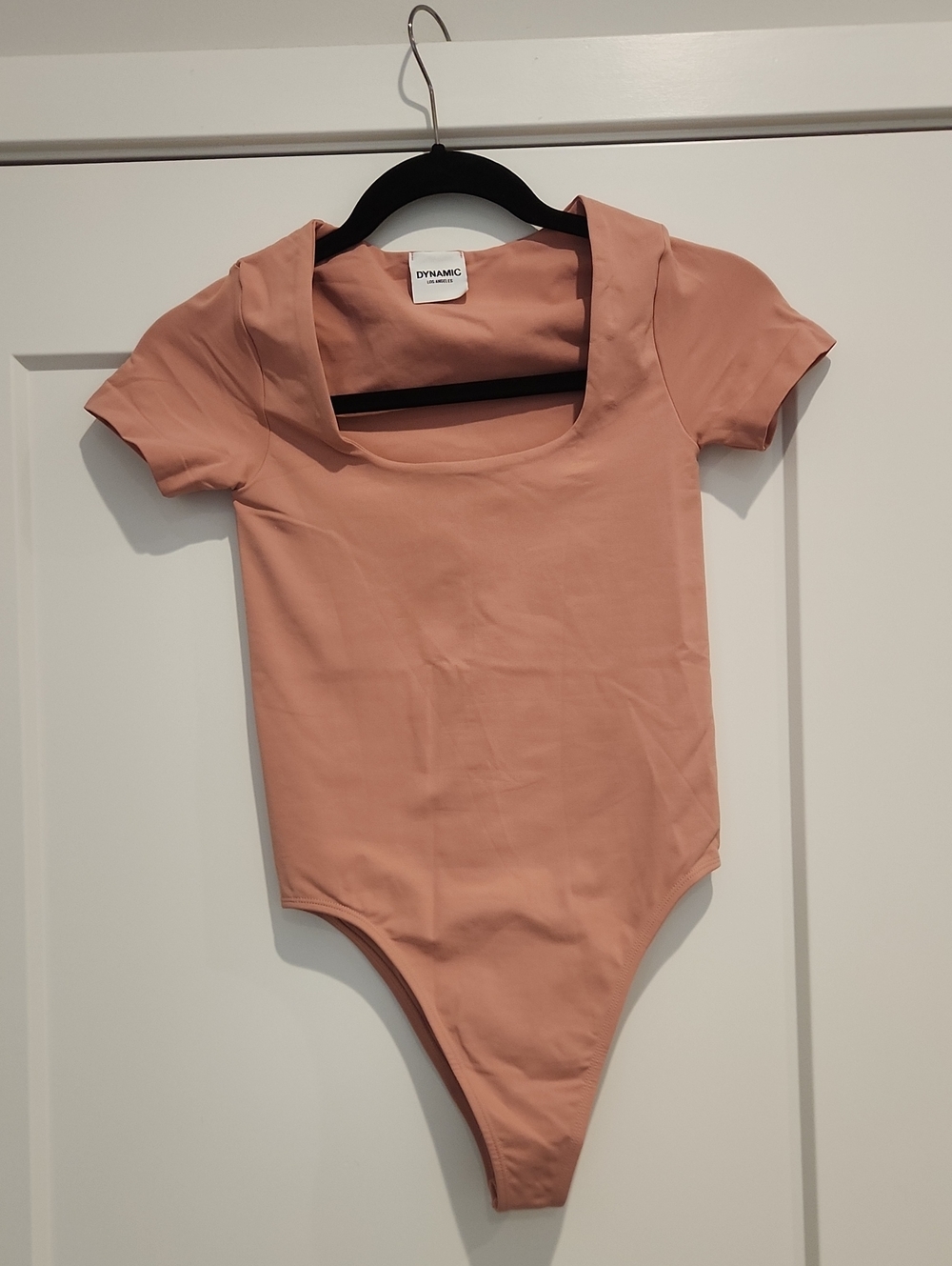 Dynamic Women's Dusty Pink Scoop Neck Bodysuit